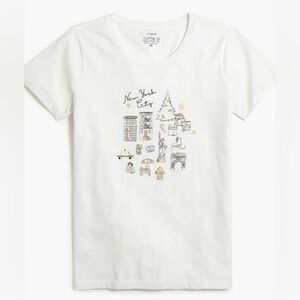 J. Crew New York holiday graphic collector tee